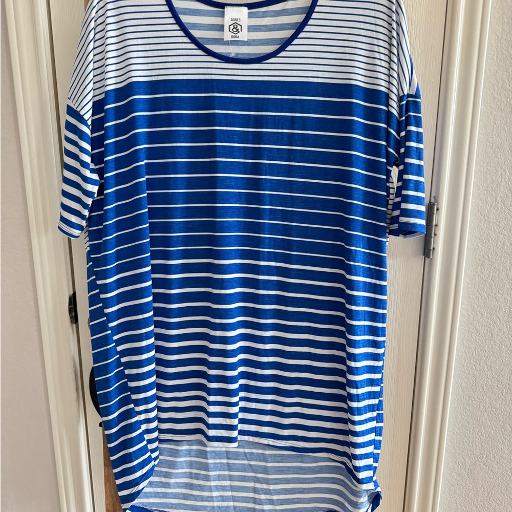 Agnes & Dora Blue Striped Shirt